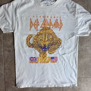 Def Leppard Pyromania Goody two sleeves 1983 US tour T